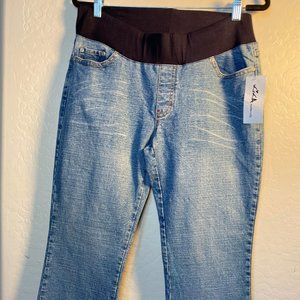 2️⃣ kika maternity jeans with stretch band across the stomach